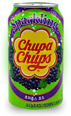 Напиток Chupa Chups Sparkling Grape 0.345л