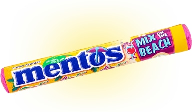 Жевательная конфета Mentos MIX BEACH 37.5 грамм