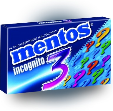 Жевательная резинка Mentos incognito 33 грамма