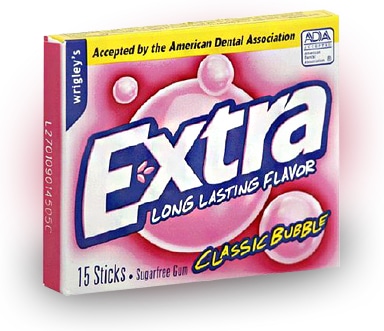 Wrigley's Extra Classic Bubble